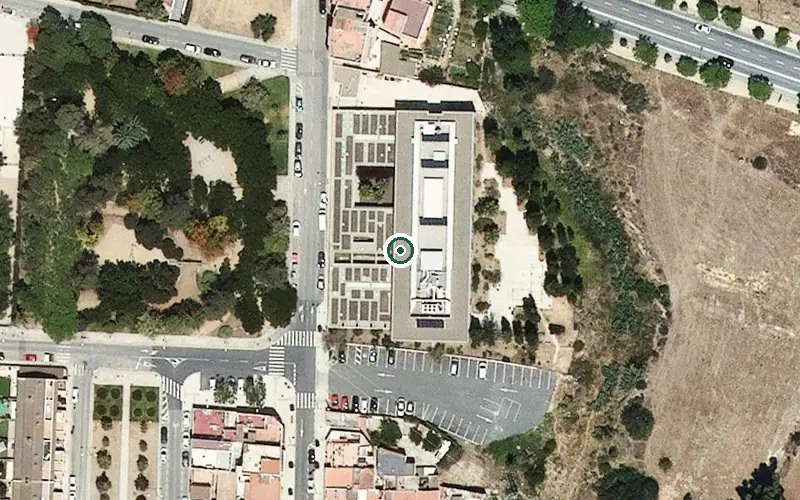 Vista aérea de la ubicación de Centre de dia per a Gent Gran Roger de Llúria