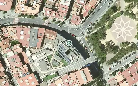 Vista aérea de la ubicación de Residencial Cornellà