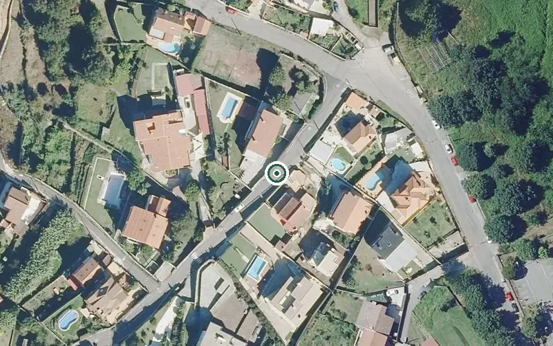 Vista aérea de la ubicación de Vivenda Comunitaria Virgen del Rocío II
