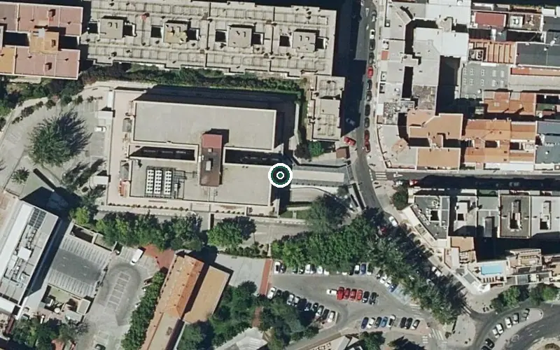Vista aérea de la ubicación de Residencia San Juan de Dios (Madrid)