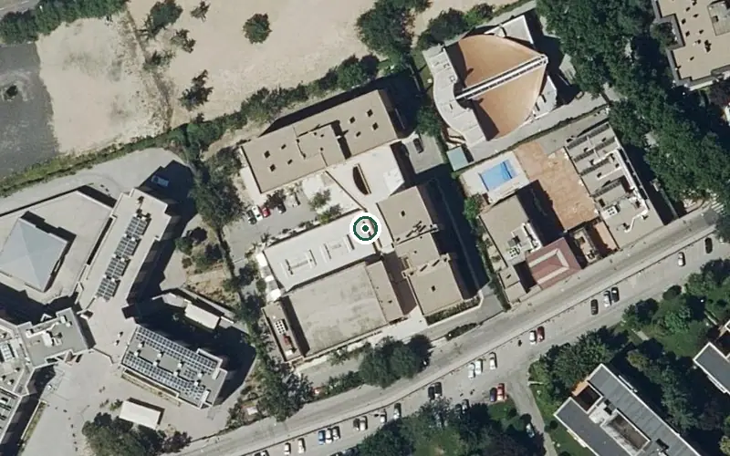 Vista aérea de la ubicación de Residencia Fundación Ntra. Sra. del Camino
