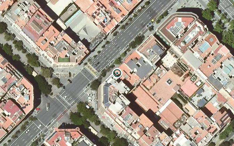 Vista aérea de la ubicación de Llar-Residència per a gent gran Anna
