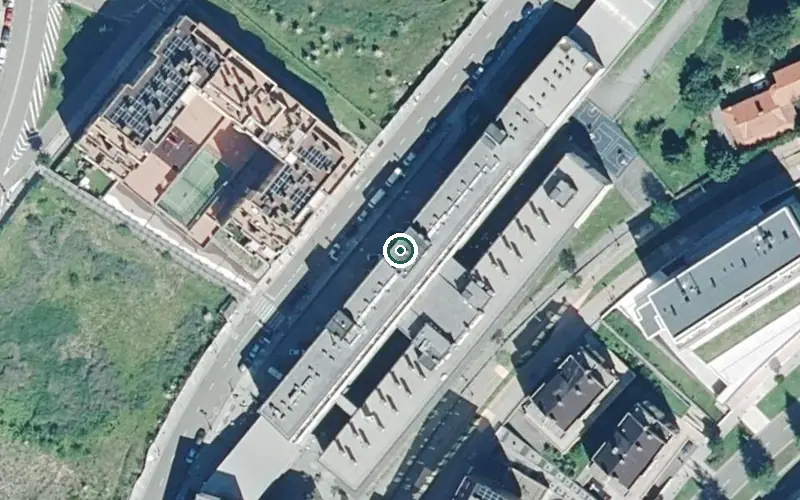 Vista aérea de la ubicación de Centro de Día Ovida