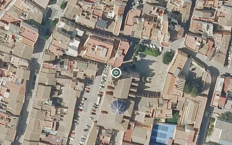Vista aérea de la ubicación de Residencia Mixta San Lorenzo de Brindis