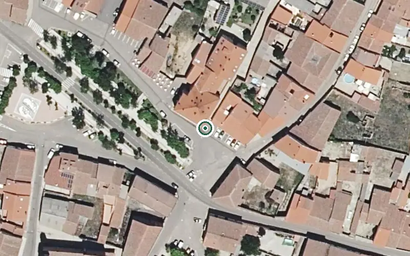 Vista aérea de la ubicación de Residencia de Mayores la Plaza