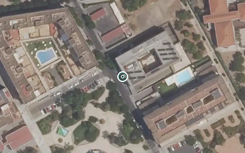 Vista aérea de la ubicación de Caser Residencial Guadiana