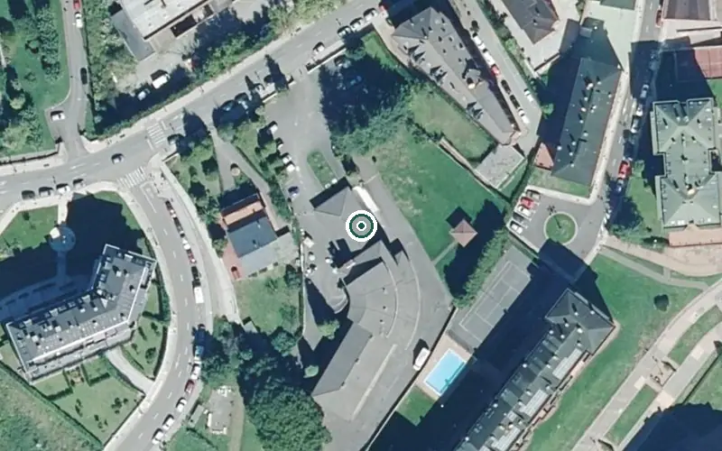 Vista aérea de la ubicación de Centro Geriátrico Morate