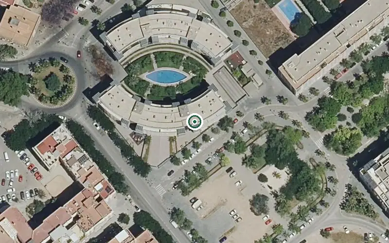 Vista aérea de la ubicación de Centro de Día Entreabrazos