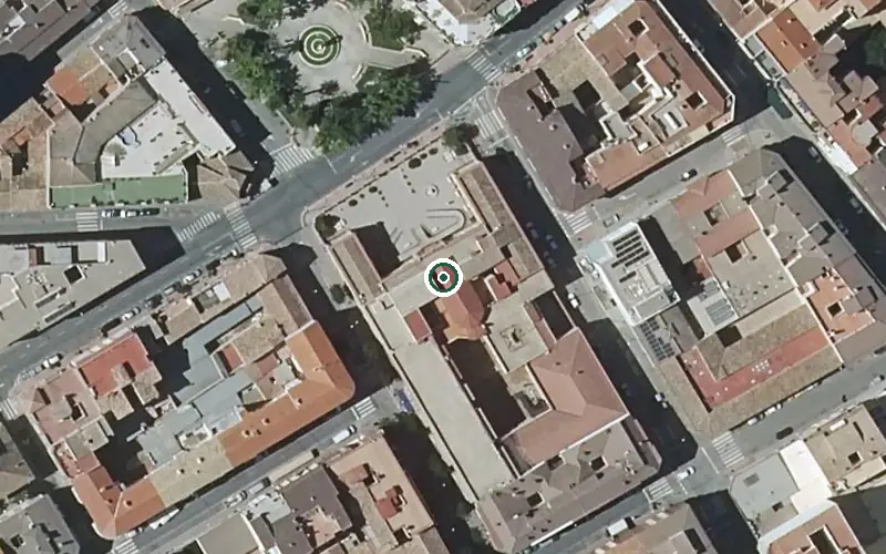 Vista aérea de la ubicación de Residencia de Mayores las Hazas