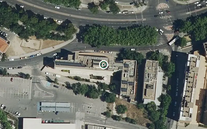 Vista aérea de la ubicación de Residencia Bouco Buenavista