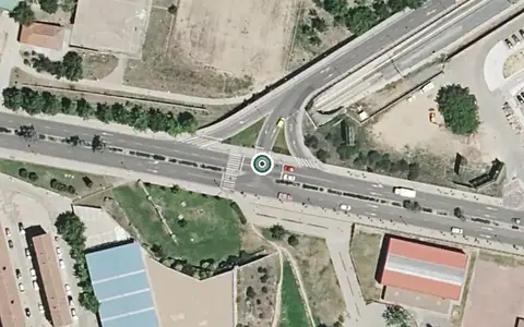 Vista aérea de la ubicación de Unidad de Estancias Diurnas del Centro de Día San Lázaro