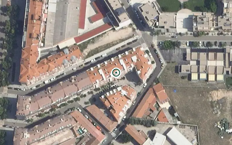 Vista aérea de la ubicación de Centro de Personas Mayores Carmen II
