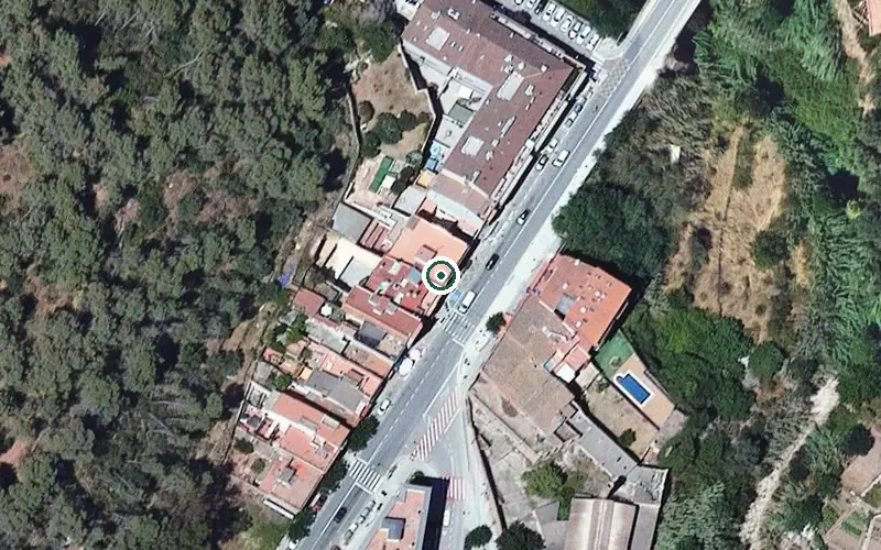 Vista aérea de la ubicación de Residencial Mensa
