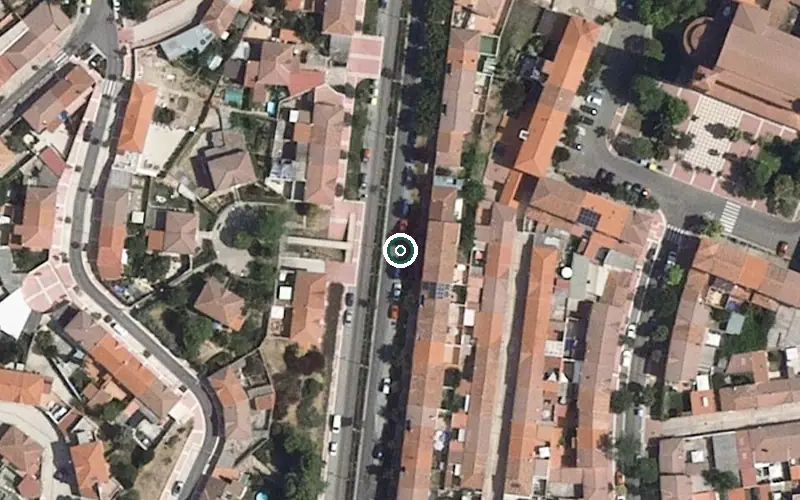 Vista aérea de la ubicación de Residencia de Personas Mayores Cardenal Marcelo