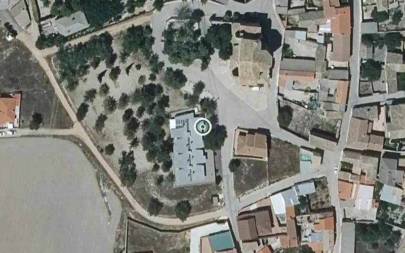 Vista aérea de la ubicación de Vivienda de Mayores de Vara de Rey