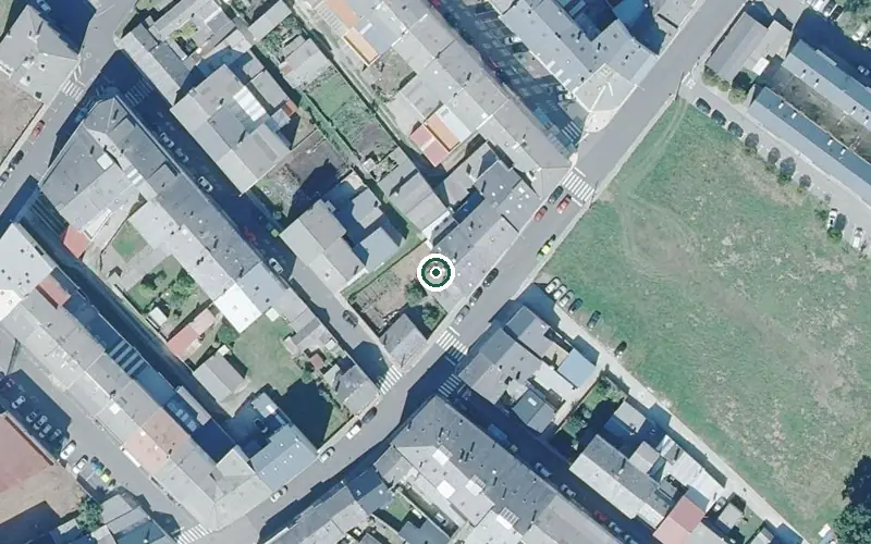 Vista aérea de la ubicación de Centro de Día para Persoas Maiores das Pontes