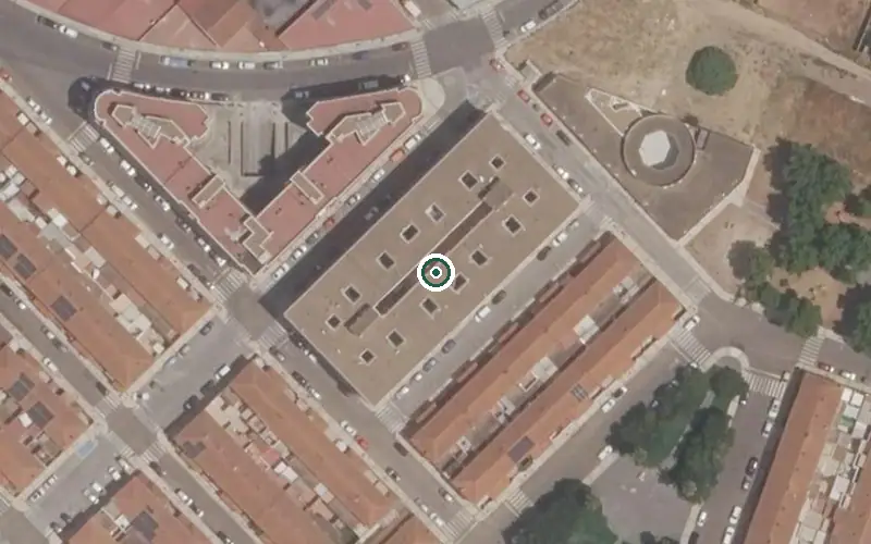 Vista aérea de la ubicación de Centro de Día Nuestra Señora de Guadalupe II