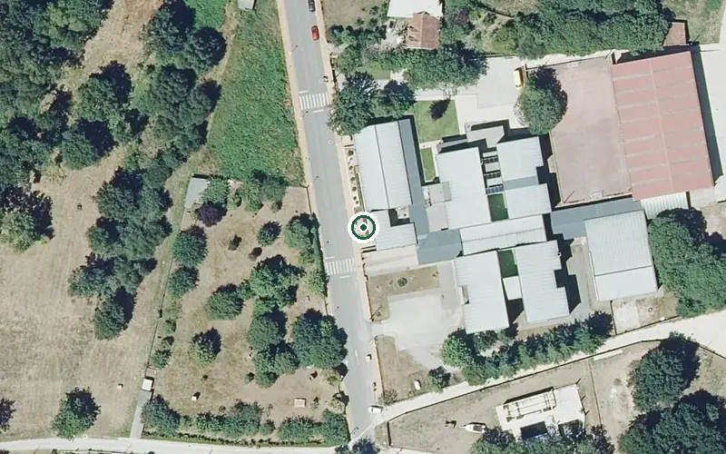 Vista aérea de la ubicación de Fogar Residencial para Persoas Maiores de Carballedo