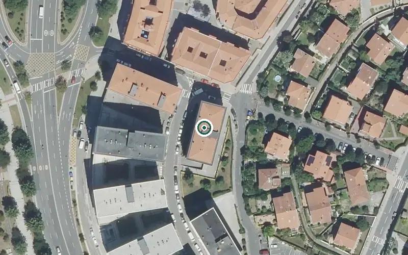 Vista aérea de la ubicación de Residencia Zumaia Egoitza