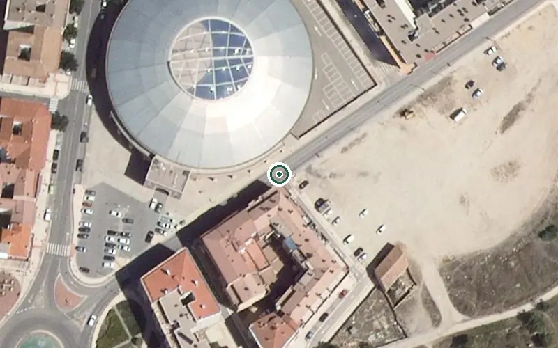 Vista aérea de la ubicación de Residencia de Personas Mayores Ciudad de Aranda