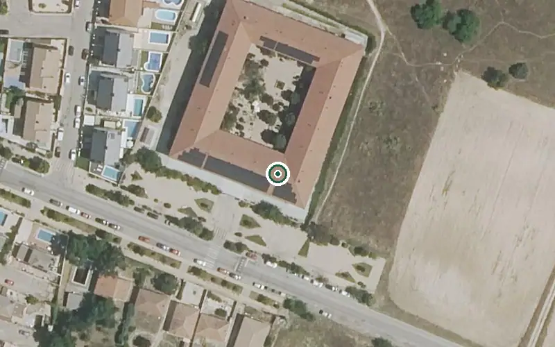 Vista aérea de la ubicación de Residencia Emera El Álamo