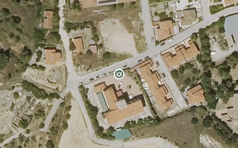 Vista aérea de la ubicación de Residencia de Mayores la Cerca