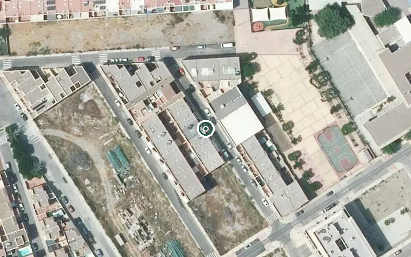 Vista aérea de la ubicación de Centro de Día para Mayores de Pechina