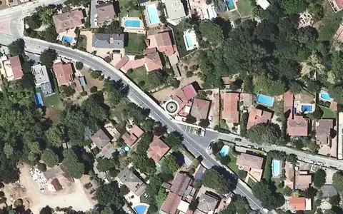Vista aérea de la ubicación de Residència Virgen de la puerta