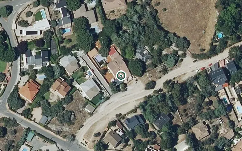 Vista aérea de la ubicación de Residencia Navasalud