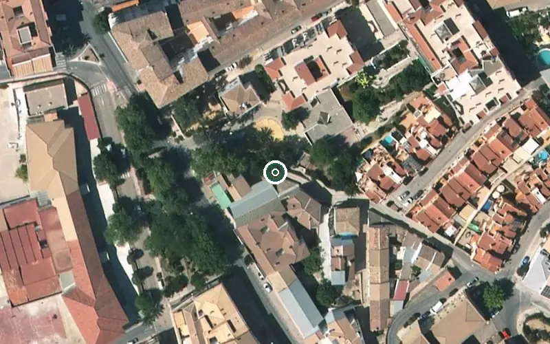 Vista aérea de la ubicación de Centro de Día para Mayores Virgen de las Mercedes