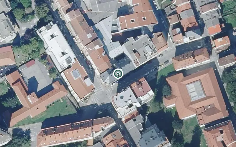 Vista aérea de la ubicación de Residencia Mi Casa Ferrol