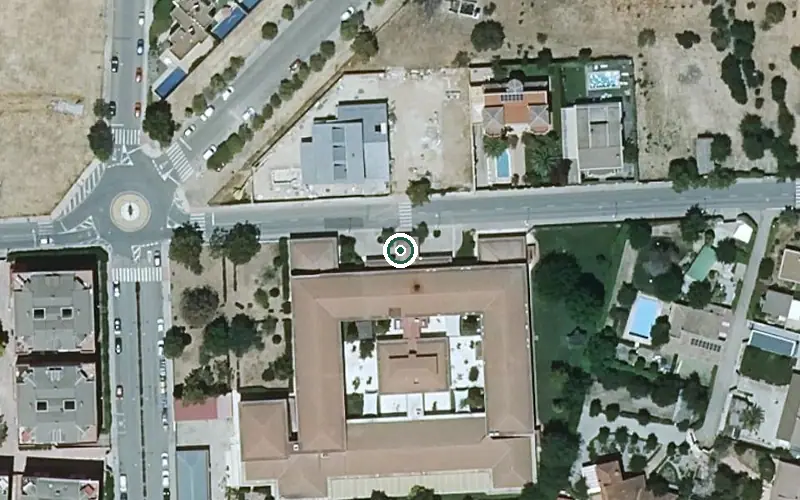Vista aérea de la ubicación de Residencia de Mayores Domusvi Monteval