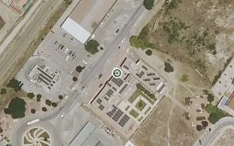 Vista aérea de la ubicación de Residencia de Mayores Virgen de la Salud