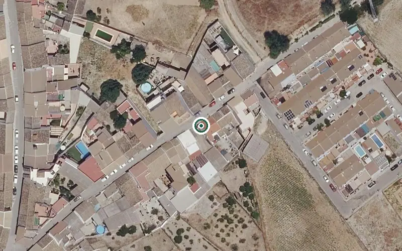 Vista aérea de la ubicación de Residencia Tercera Edad José Mª Rivera de Paz