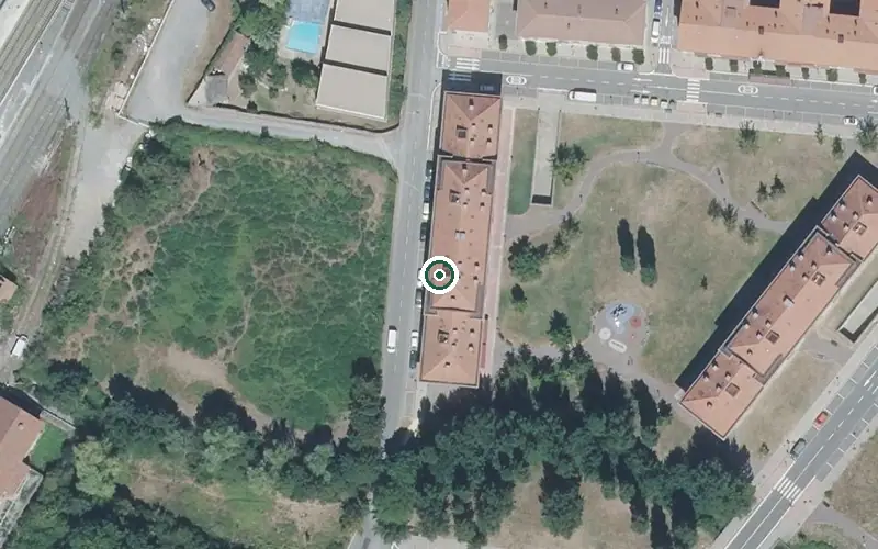 Vista aérea de la ubicación de Residencia Maskuribai