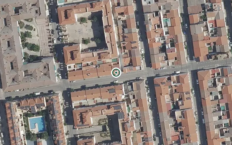 Vista aérea de la ubicación de Centro de Día para Mayores