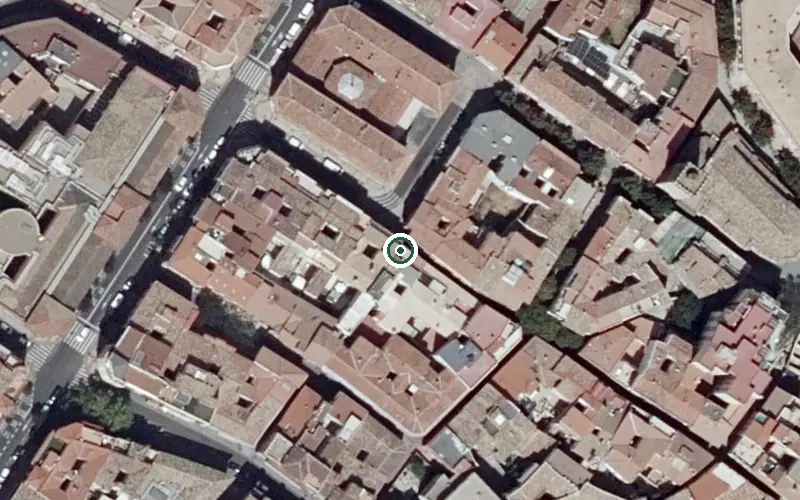 Vista aérea de la ubicación de Residencia de Ancianos Burdeos