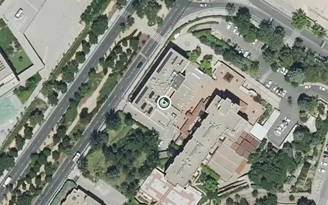 Vista aérea de la ubicación de Residencia San Camilo