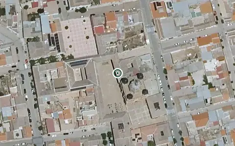 Vista aérea de la ubicación de Residencia de Mayores Municipal la Casa Grande