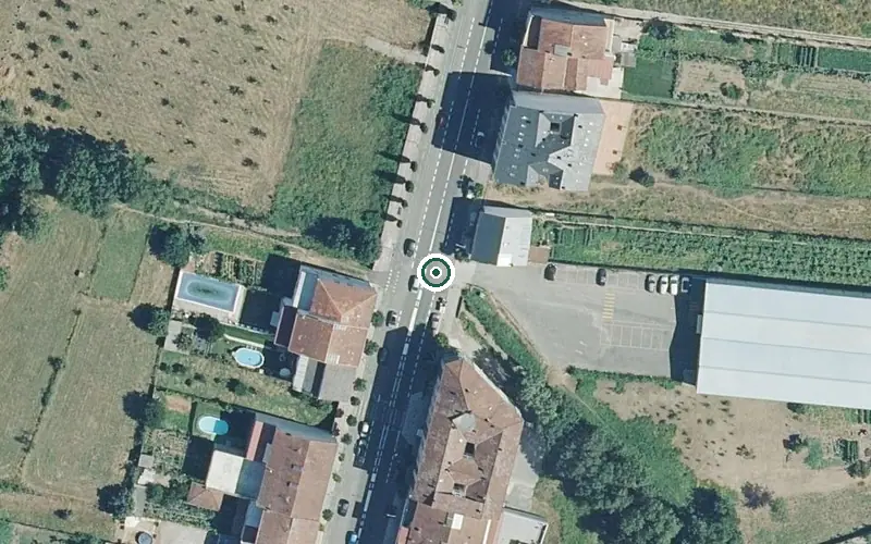Vista aérea de la ubicación de Residencia Fogar Santa María