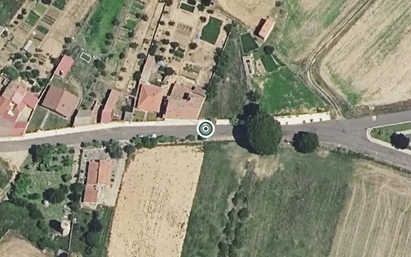 Vista aérea de la ubicación de Residencia de Personas Mayores Vidriales