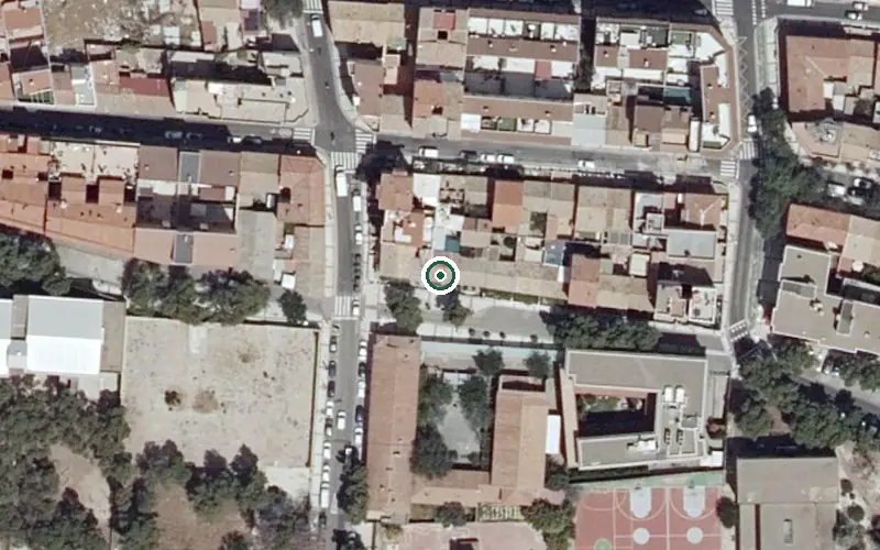 Vista aérea de la ubicación de Residencia Geriátrico San Eugenio