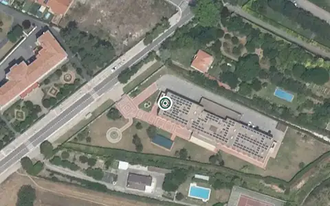 Vista aérea de la ubicación de Residencia de Personas Mayores Ciudad de Miranda
