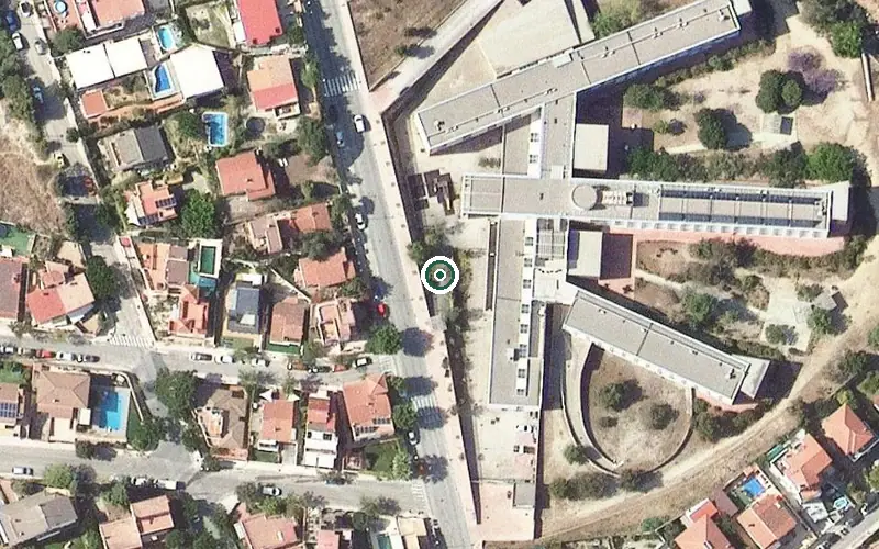 Vista aérea de la ubicación de Residència Amavir Teià