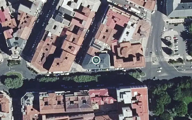 Vista aérea de la ubicación de Residencia Clece Vitam Otazu