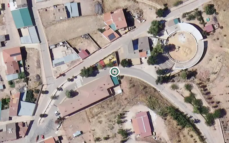 Vista aérea de la ubicación de Residencia para Personas Mayores Alcalde Antonio Fiérrez - Pozo de la Nieve Génave