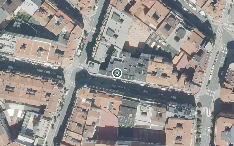 Vista aérea de la ubicación de Residencia Colisee Indautxu Egoitza