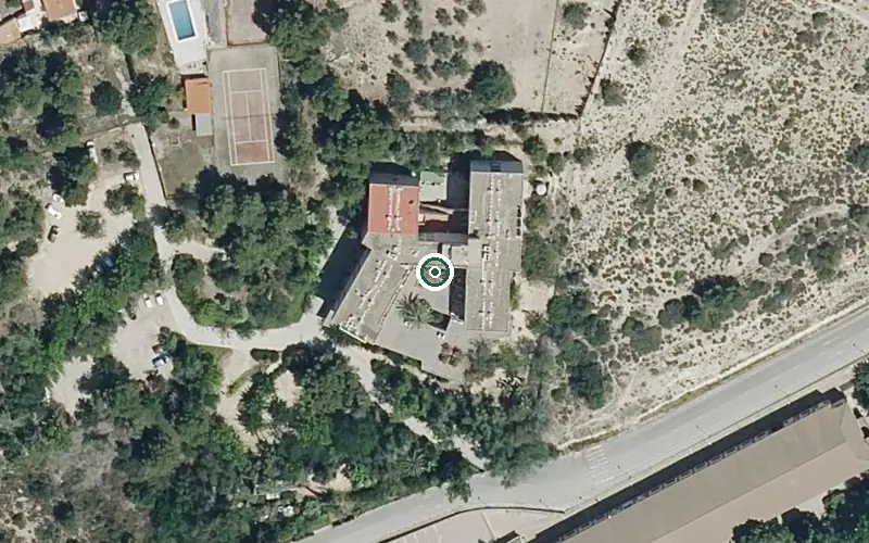 Vista aérea de la ubicación de Residencia para Personas Mayores Dependientes Jardines de Lliria