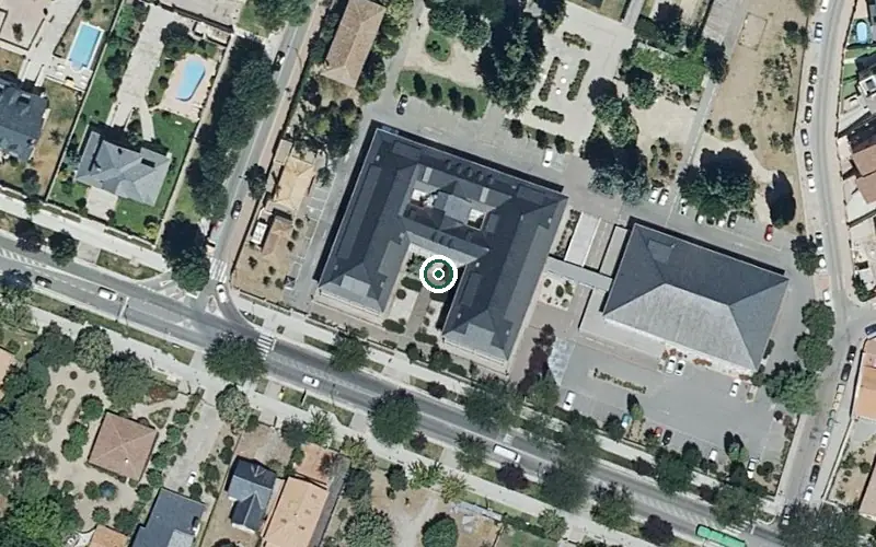 Vista aérea de la ubicación de Residencia Vitalia Guadarrama. Virgen de la Cabeza