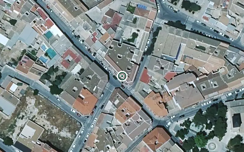 Vista aérea de la ubicación de Vivienda Municipal de Mayores